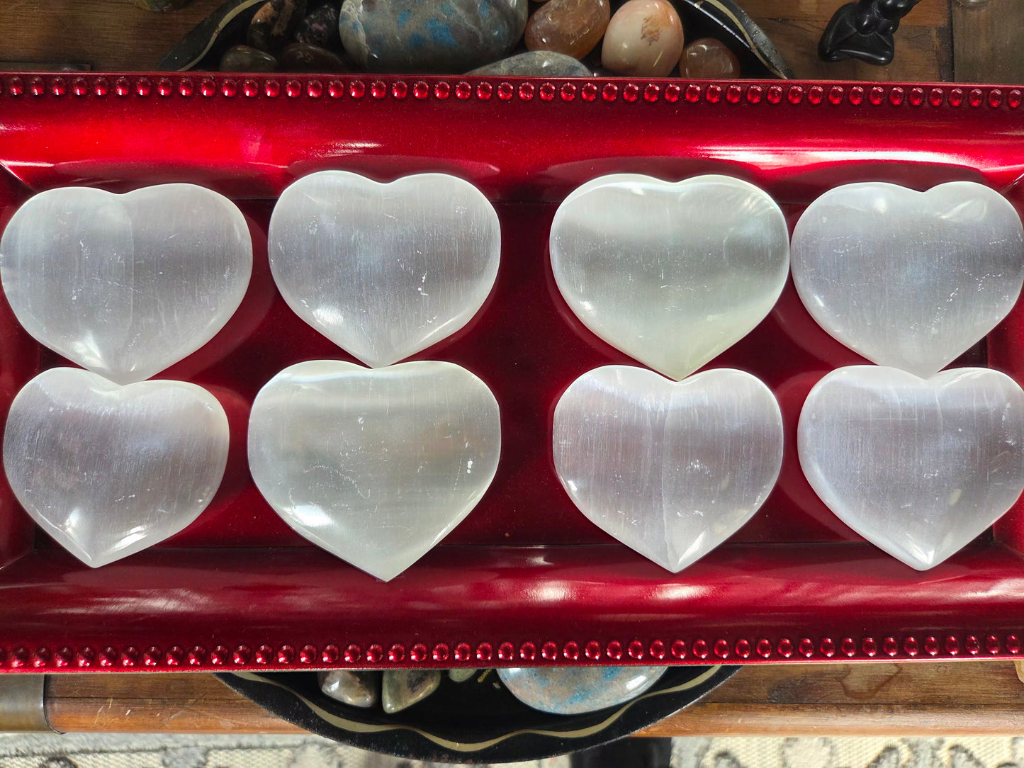 Selenite Heart (50–60 mm) – Cleansing • Peace • Divine Light