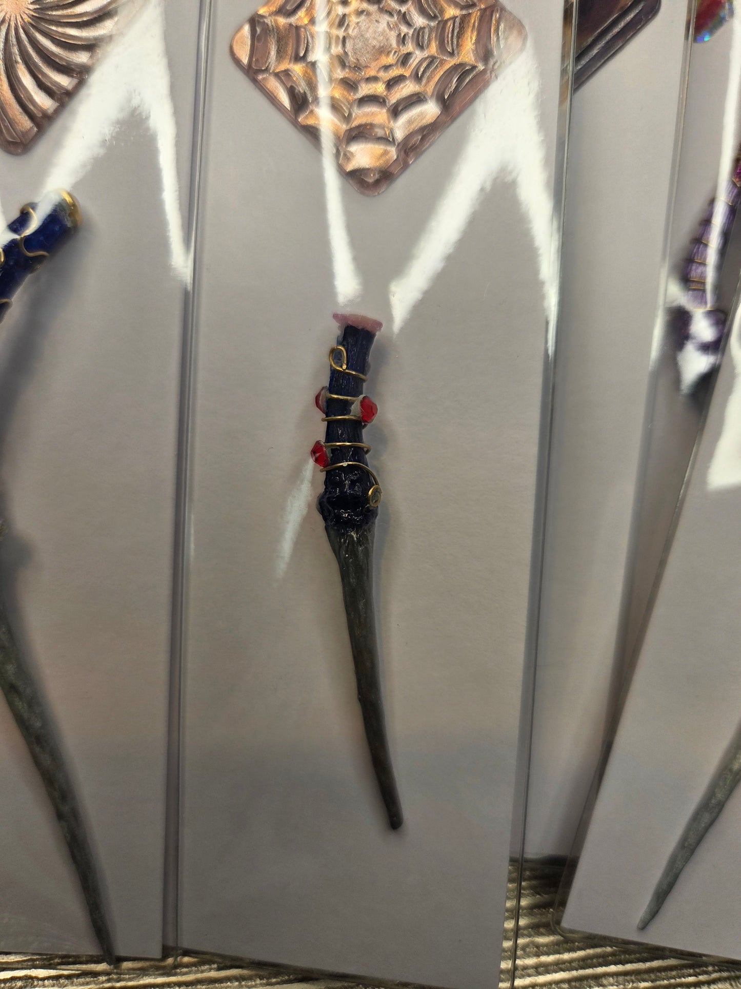 Handmade Mini Fairy Sword | Fantasy Dagger with Crystal & Tassel – Multiple Designs