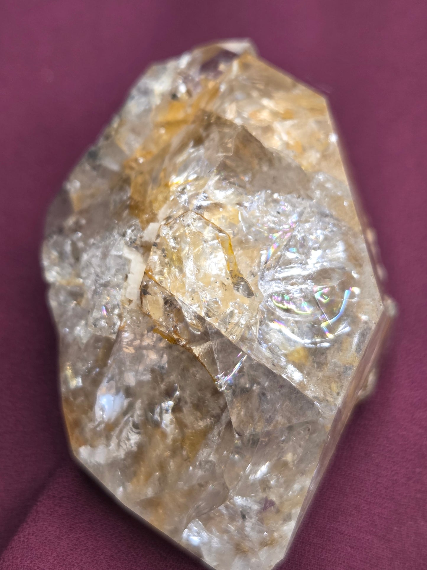 Herkimer Diamond with Golden Healer