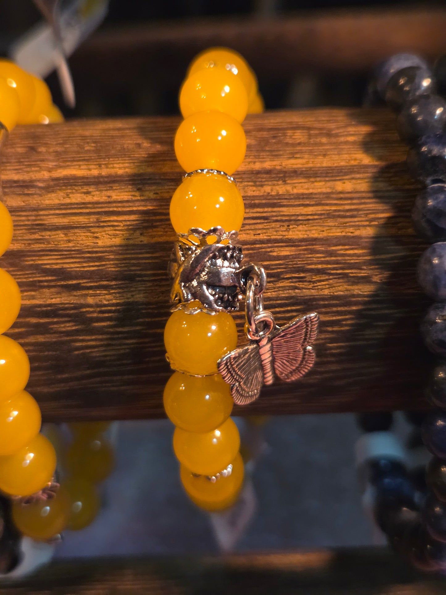 Locally Made Crystal Bead Bracelets – Natural Stone Healing Jewelry (Multiple Stones & Sizes)