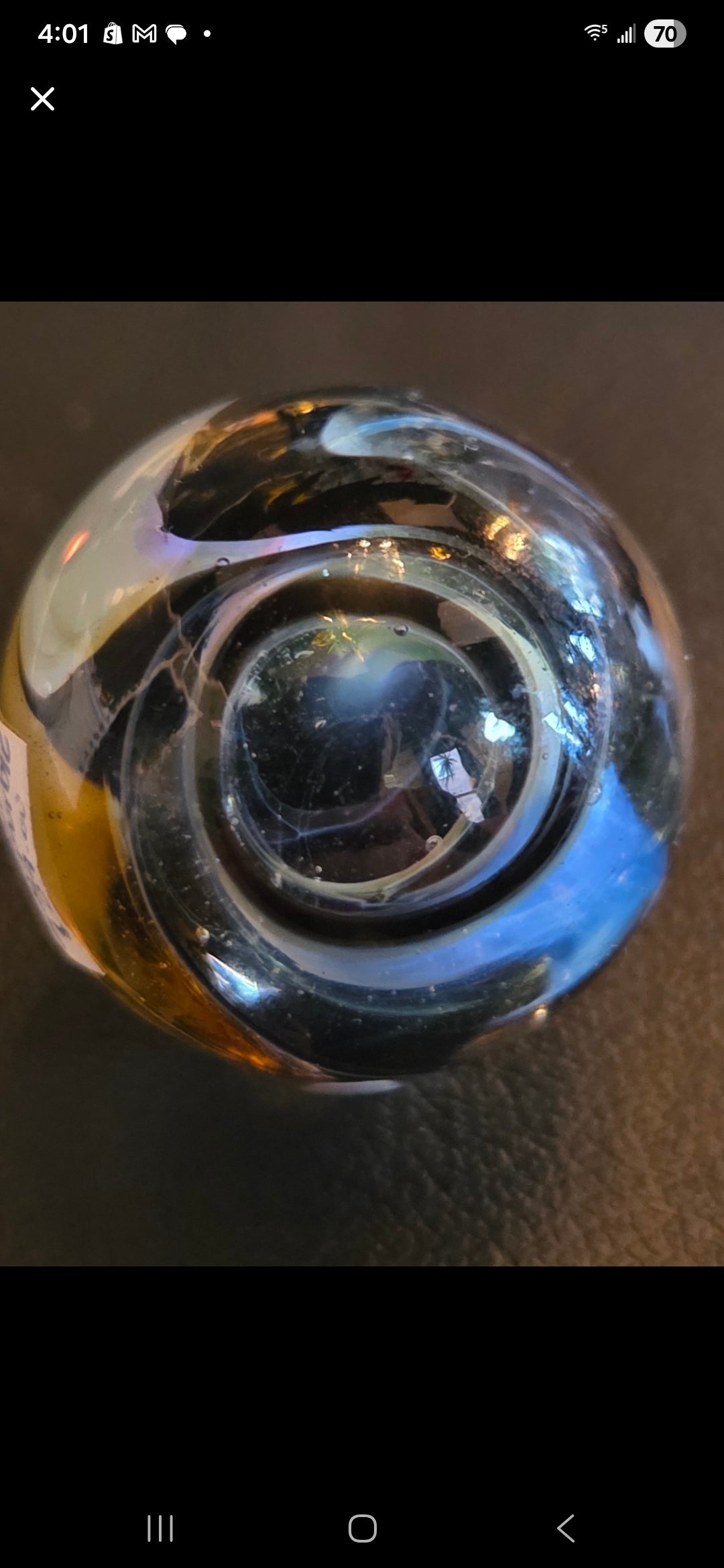 Handblown Glass Art Marble – Locally Made
