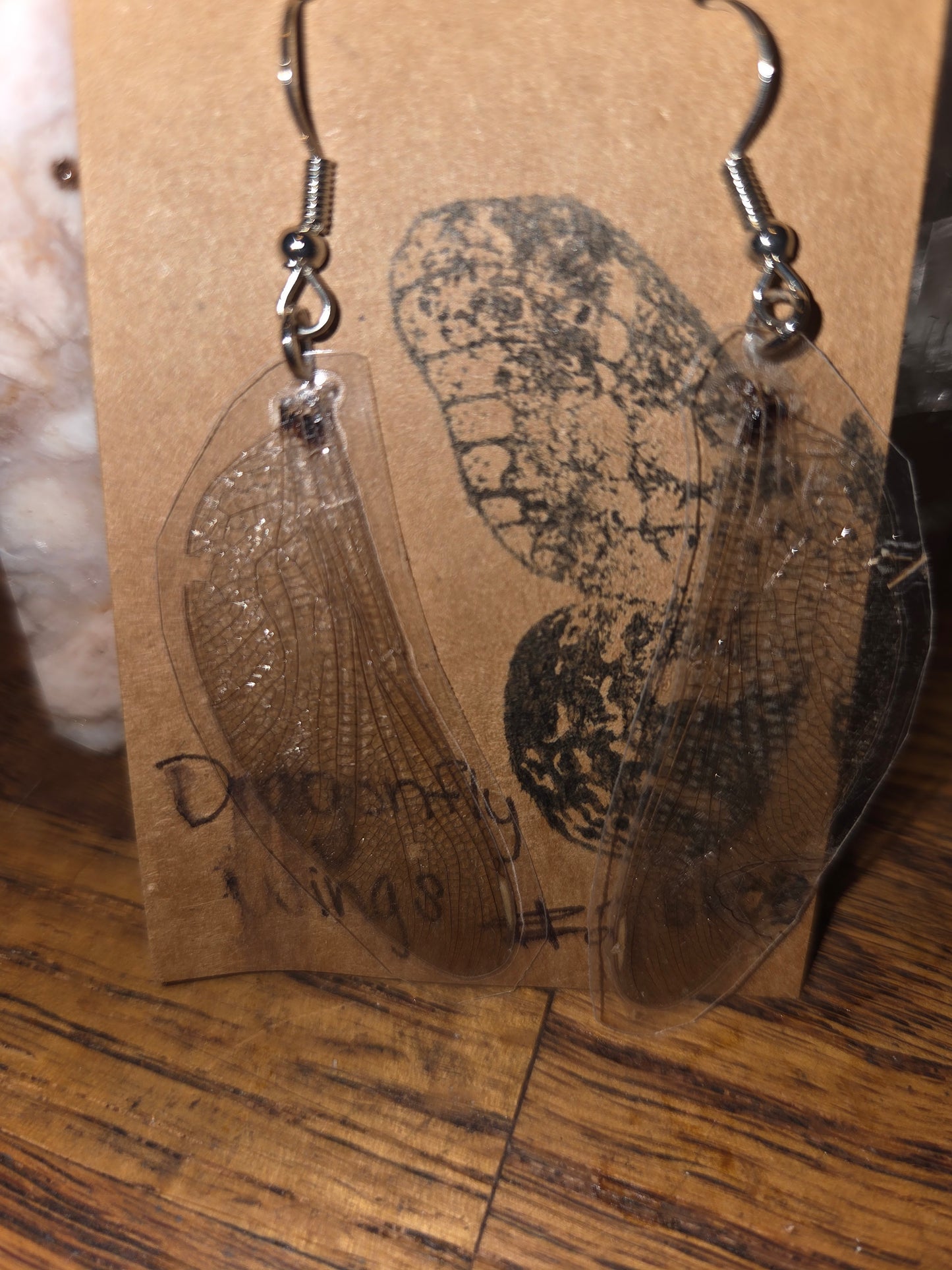 Moonlight Moth Real Dragonfly Wing Earrings – Ethically Collected & Handmade