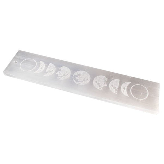 Selenite Moon Plate $24