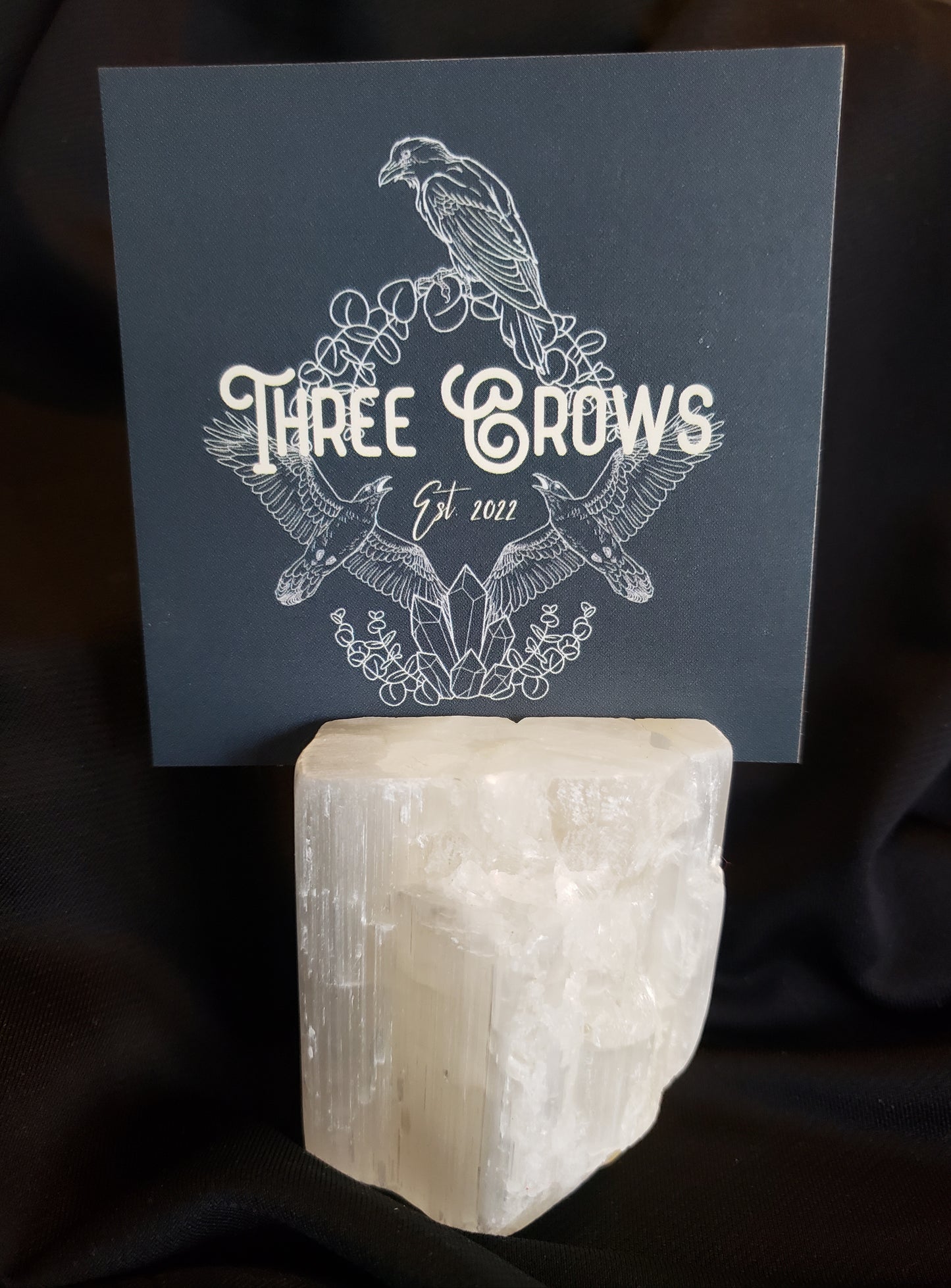 Selenite Photo/Card Holder