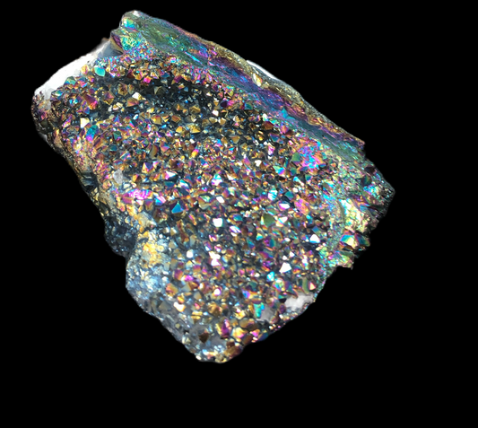 Titanium Aura Quartz Cluster