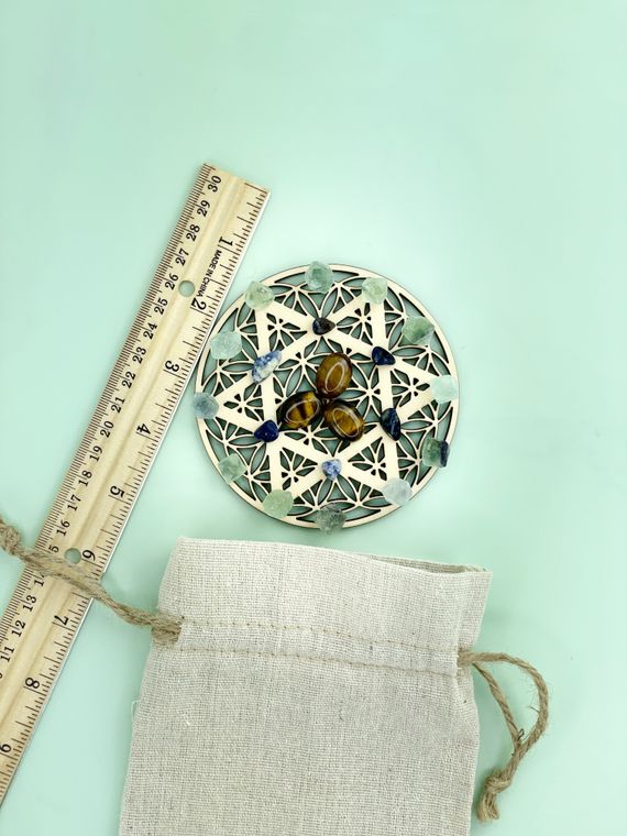Clarity Merkaba Crystal Grid Board